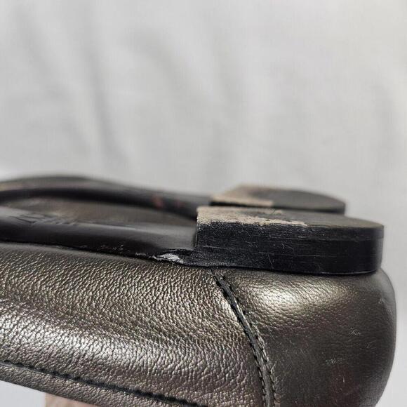 AGL Attilio Women's Metallic Leather Cap Toe Ballet Flat Shoe 39 EU 9 US - Picture 9 of 13